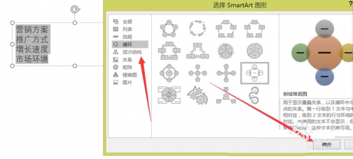 ppt中将文本快速转换为图表具体操作方法