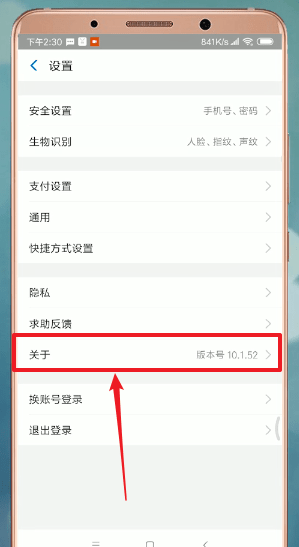 支付宝APP中升级具体操作步骤