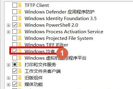 win101903沙盒怎么打开详细教程