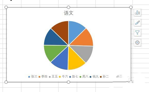 使用wps2019制作出彩色二维饼形图具体操作流程