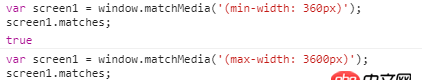 javascript - 想通过js判断css的媒体查询 出错