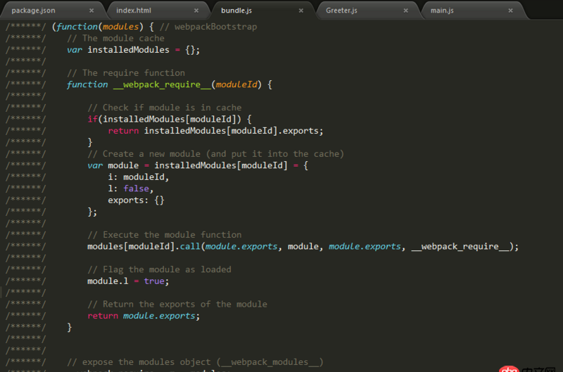 javascript - webpack打包后的bundlejs文件代码不知道什么意思.