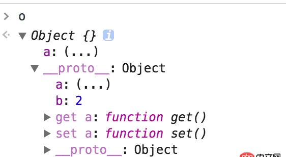 javascript - 对象,原型链中有设置了set,get方法的属性. 则对象中也会自动写入此属性