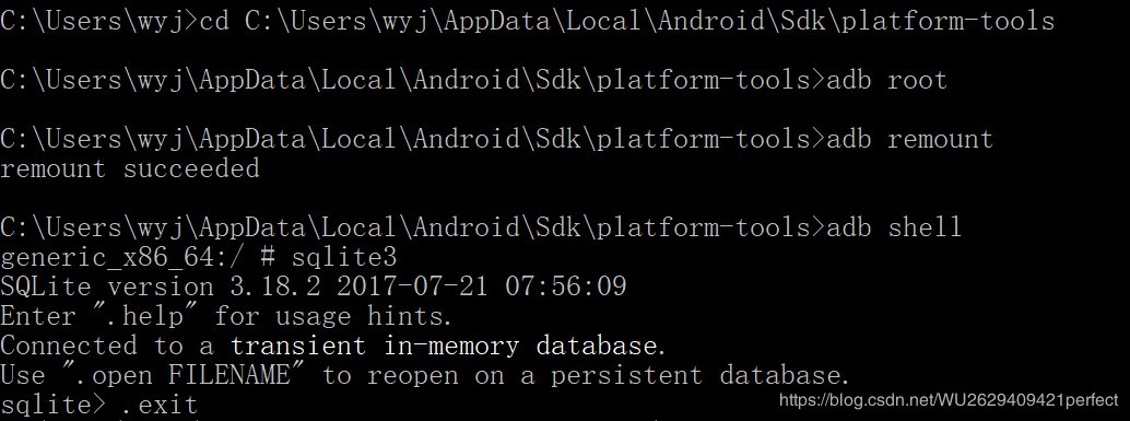 Android如何通过命令行操作Sqlite3数据库的方法