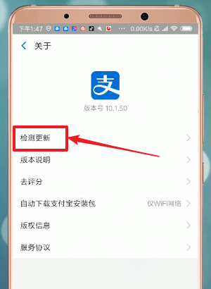 支付宝APP怎么找到更新入口 具体操作步骤