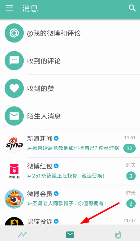 Share微博中如何发送私信 具体操作方法