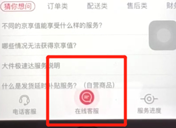 手机京东中联系人工在线客服具体操作步骤