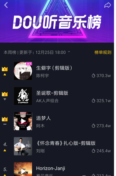 抖音dou听音乐榜如何查看  抖音dou听音乐榜查看教程