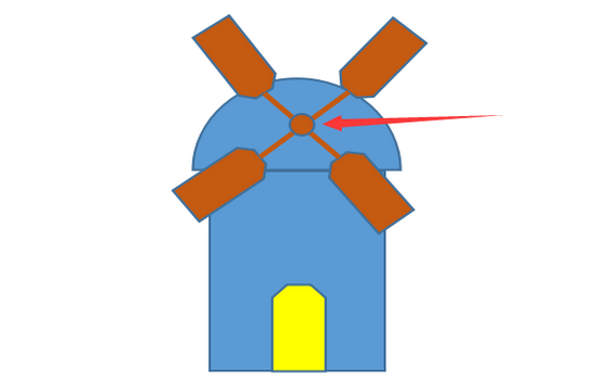 WPS绘画出简笔画效果风车磨坊具体操作流程