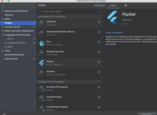 android studio 3.6.1升级后如何处理 flutter问题