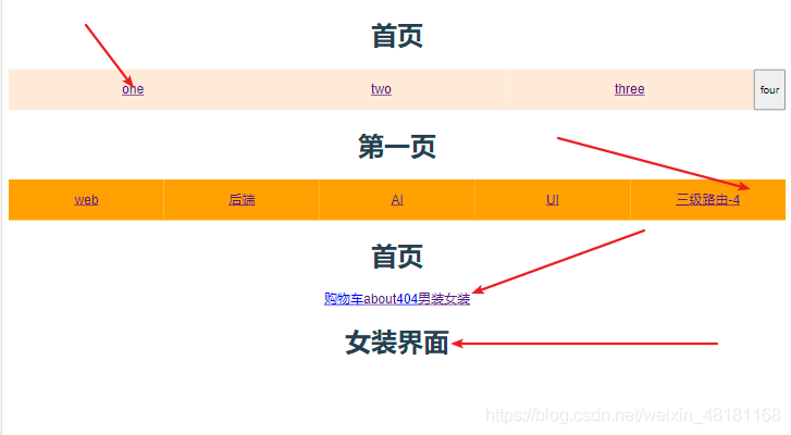 vue实现四级导航及验证码的方法实例