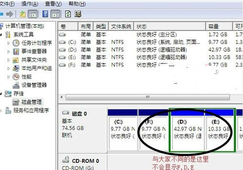 重装win7系统之后DEF盘丢失了怎么办?