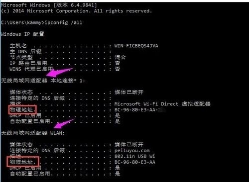 Win10系统下如何查询系统MAC地址方法教程