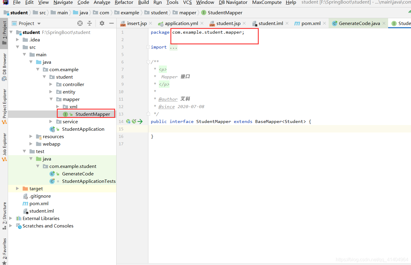 SpringBoot+MybatisPlus+Mysql+JSP实战