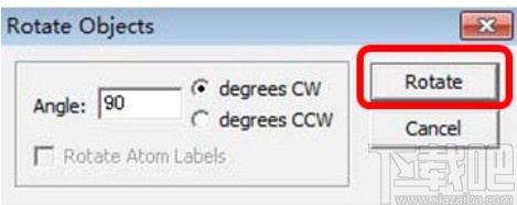 chemwindows旋转结构式的操作方法