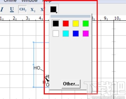 chemwindows给化合物结构上色的方法