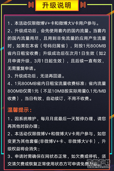 微博微卡日租宝套餐怎么申请_微博微卡日租宝套餐怎么升级