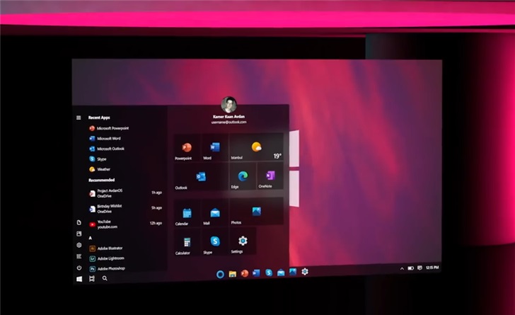 Windows20概念设计展示 全新系统界面与特色操作界面