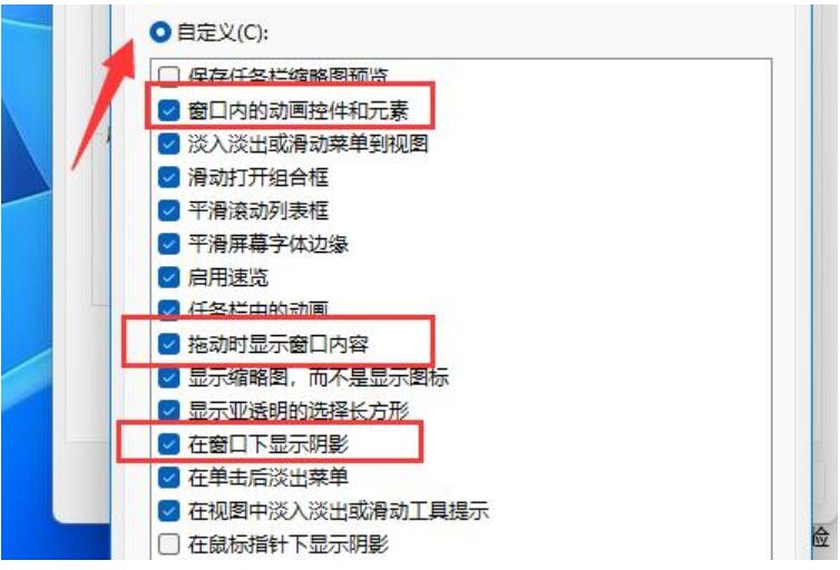 win11窗口动画效果怎么设置