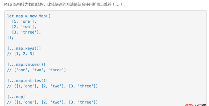 javascript - es6 中map一次得到全部的values