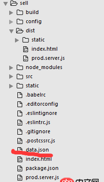 javascript - vue-clin项目，npm run build后dist文件夹，index.html无法获取自己通过json，mock的数据