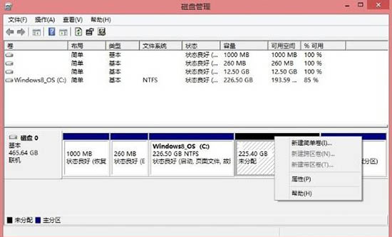 最快捷的Win8系统电脑硬盘分区的方法