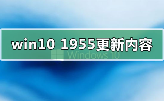 win101955更新了什么内容