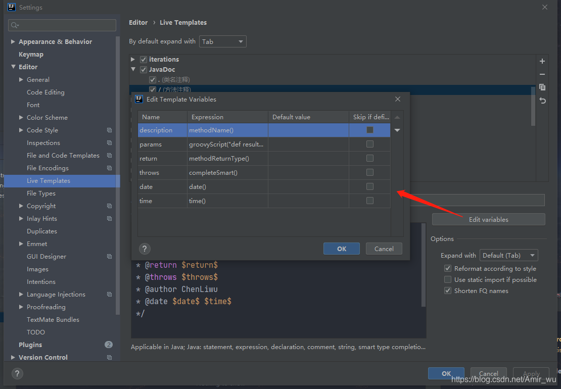 intellij idea设置统一JavaDoc模板的方法详解