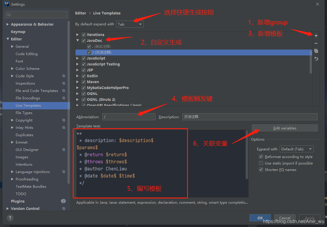 intellij idea设置统一JavaDoc模板的方法详解