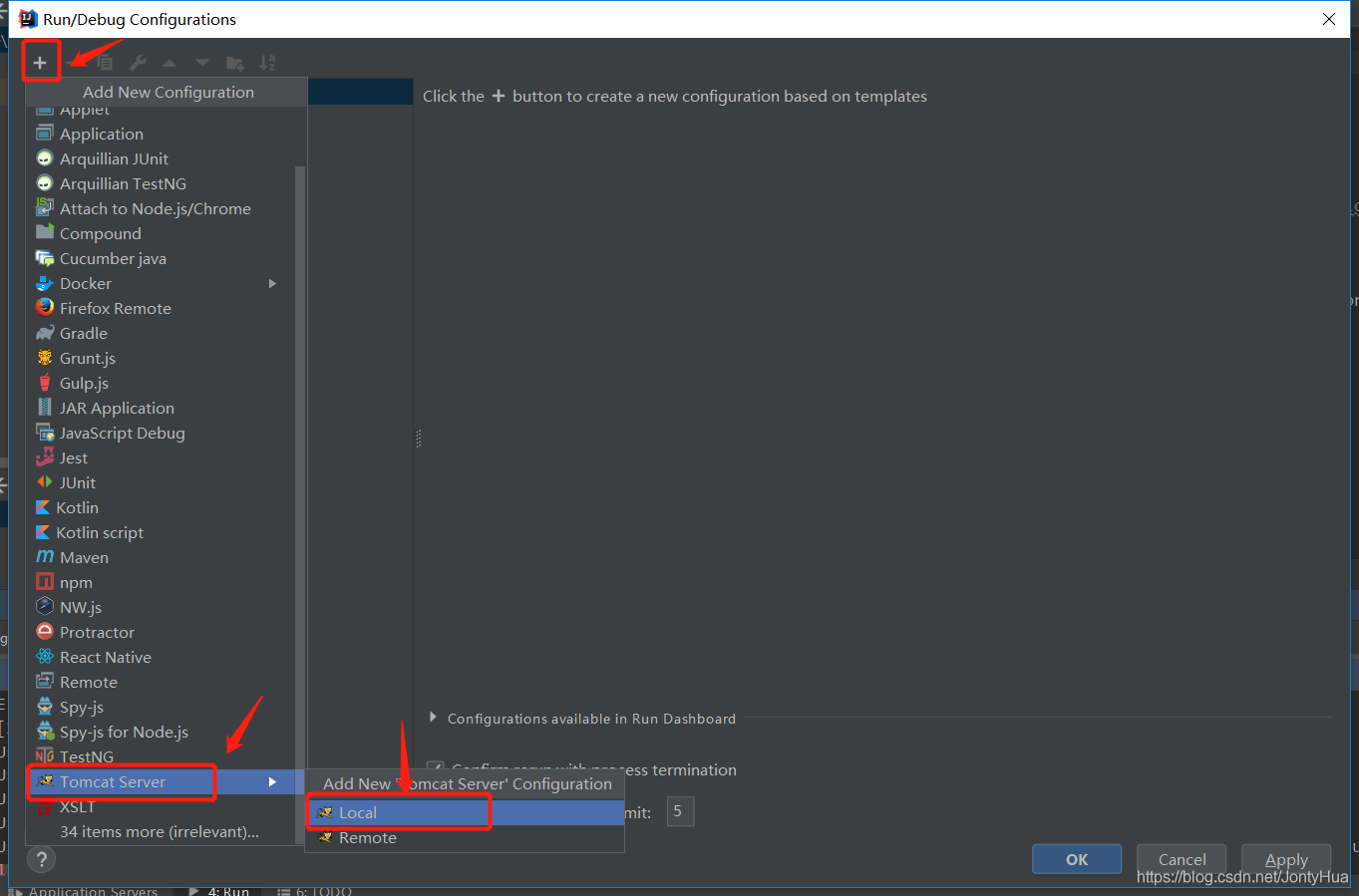 如何在IntelliJ IDEA 2018上配置Tomcat并运行第一个JavaWeb项目