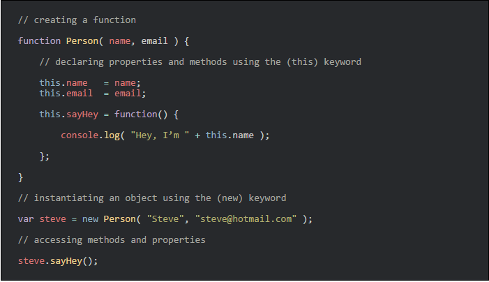 JavaScript 中的面向对象编程