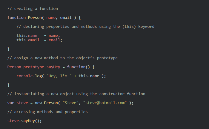 JavaScript 中的面向对象编程