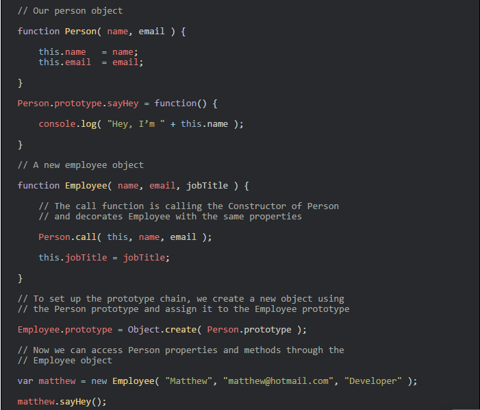 JavaScript 中的面向对象编程