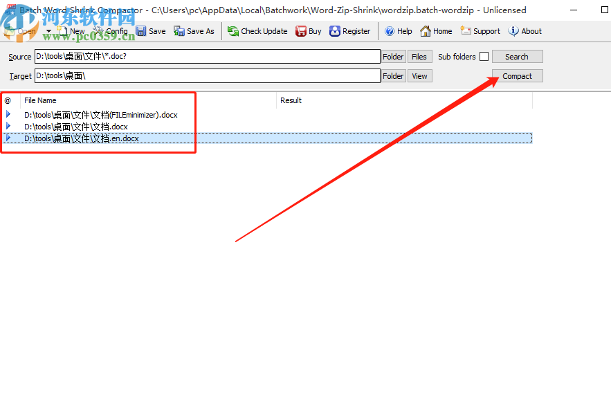 Batch Word Shrink Compactor批量压缩Word文件的方法