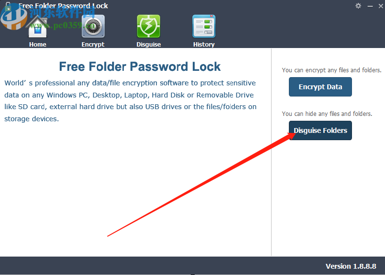 使用Free Folder Password Lock隐藏文件夹的方法步骤