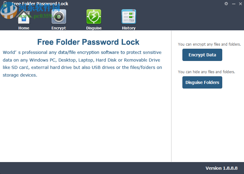 使用Free Folder Password Lock隐藏文件夹的方法步骤