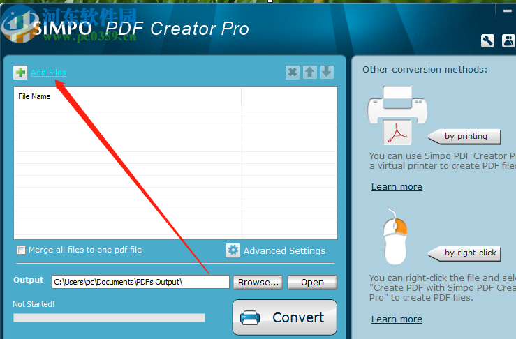 Simpo PDF Creator Pro将Word转换成PDF的方法