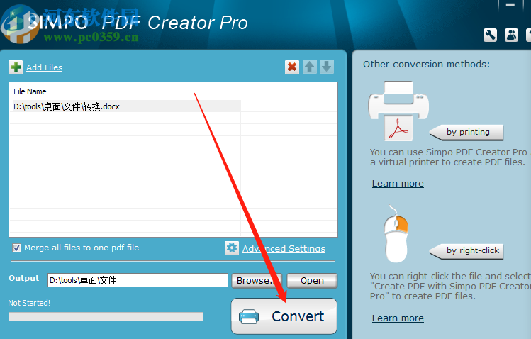 Simpo PDF Creator Pro将Word转换成PDF的方法