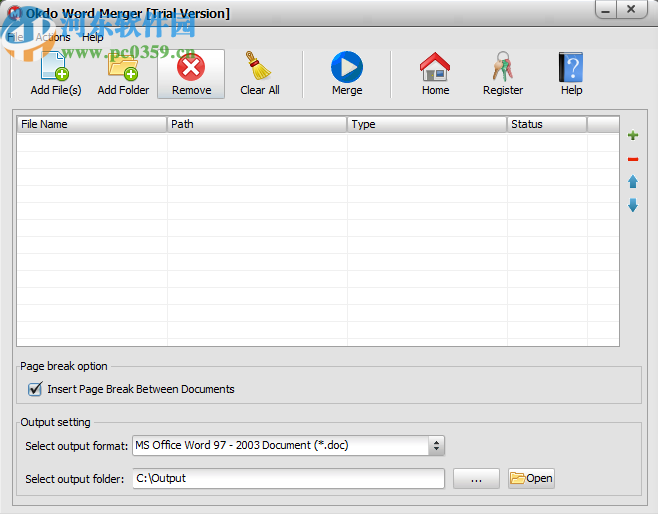 Okdo Word Merger合并Word文件的方法