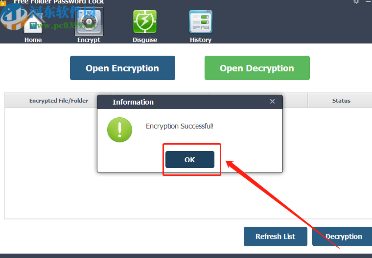 Free Folder Password Lock加密文件夹的方法