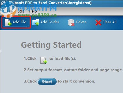 iPubsoft PDF to Excel Converter将PDF转换成Excel文件的方法