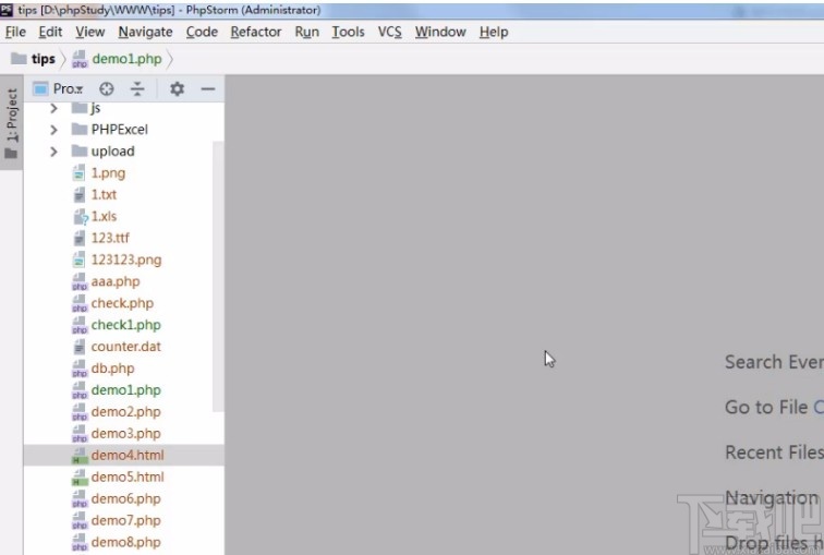 phpstorm设置背景颜色的方法