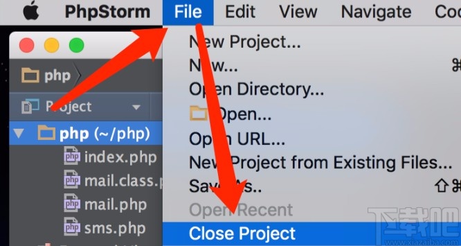 phpstorm删除项目的操作方法