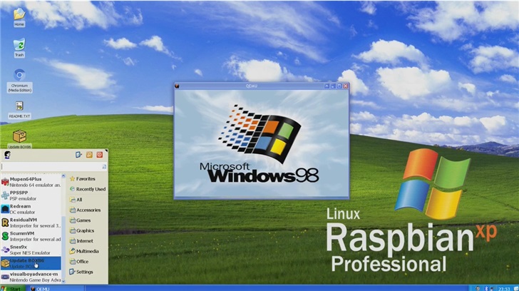 树莓派4可安装XP Linux Raspbian XP专业版系统介绍