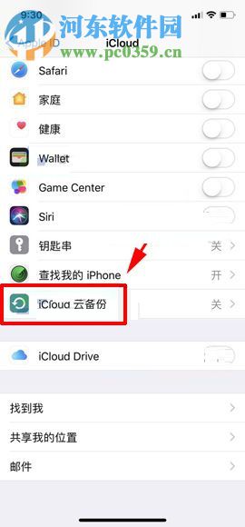 苹果iPhone X开启iCloud云备份功能的图文教程