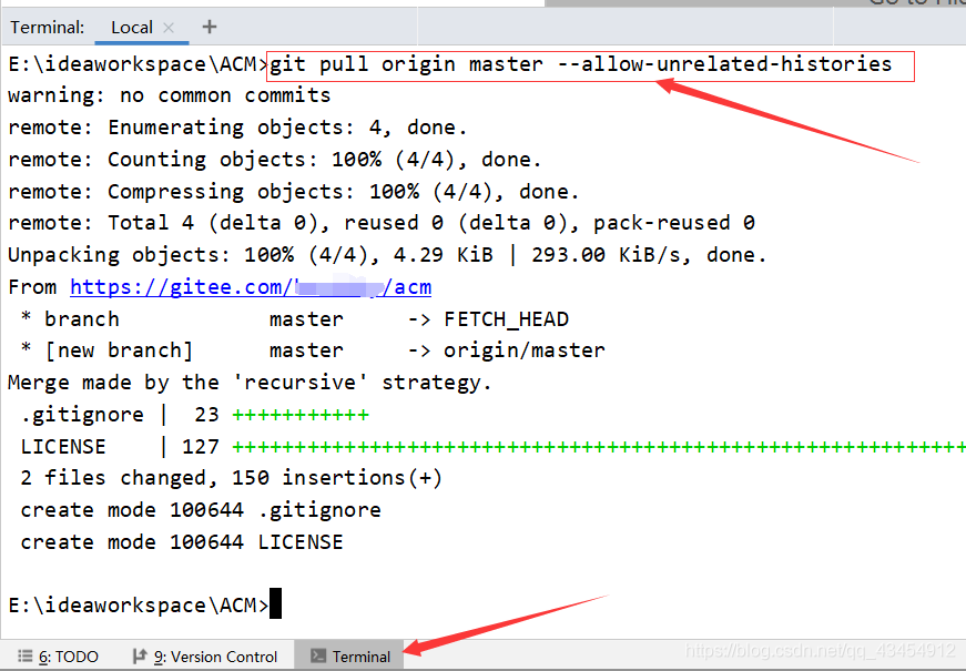 IntelliJ IDEA使用git初始化仓库的使用方法