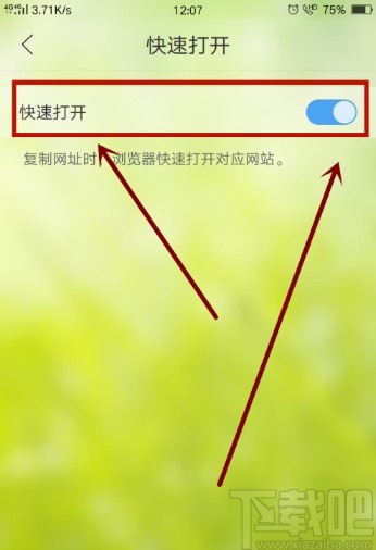 QQ浏览器APP设置快速打开的操作方法