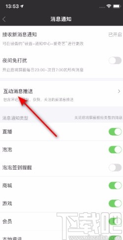 爱奇艺APP开启新增关注推送的方法