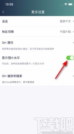 爱奇艺APP开启显示图片水印的方法