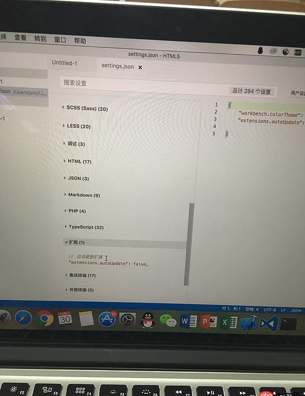 html5 - 在Mac里使用vscode，却无法使用已下载的扩展……